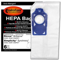 EnviroCare Replacement HEPA Vacuum Cleaner Bags Designed to Fit Riccar Brillianc - £31.41 GBP