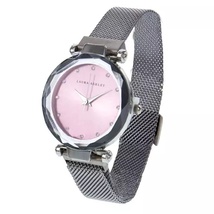 Laura Ashley Mesh Band Watch With Pink Face - £15.73 GBP