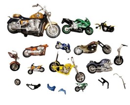 Toy motorcycle Graveyard Junk Parts Lot - $19.34