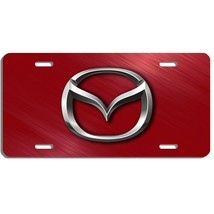 Mazda auto vehicle aluminum license plate car truck SUV red tag - £12.84 GBP
