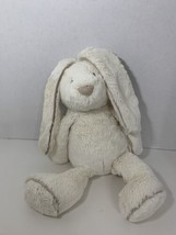 Jellycat Plush Piper bashful bunny rabbit cream tan suede trim piping 15-16&quot; - £19.84 GBP