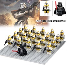 21pcs/lot Darth vader Leader Military Stormtroopers Star Wars Minifigures Block - £26.31 GBP