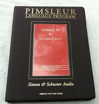 German III (3) Pimsleur by Dr. Ulrike Rettig, 30 lessons - $75.00