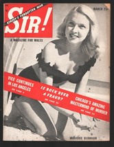 Sir! 3/1950-Volitant-Vice In Los Angeles-Chicago&#39;s Mastermind of Murder-Chees... - £52.98 GBP