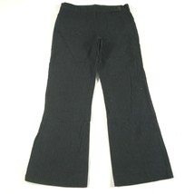 Derek Lam Dress Pants Womens 4 Black Gray Striped Wool Blend Wide Leg Bootcut - £22.41 GBP