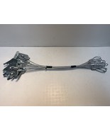 12 Heavy Duty Wolf Fang Earth Anchors W/ 18”3/32nd Cable (Trapping Stakes) - $34.91 CAD