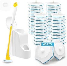 Disposable Toilet Brush with 40PCS Cleaner Refills Wall Mounted Toilet B... - $37.66