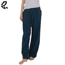 Women&#39;s classic striped loose pajamas, cotton lace-up wide-leg home pants - £31.16 GBP