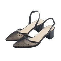 Baotou sandals female summer 2021 new fashion Mesh wave point Sexy temperament S - £39.98 GBP