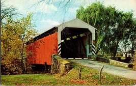 Greetings Pennsylvania Pa Dutch Country Old Covered Wooden Bridge Postcard (C) - £3.81 GBP