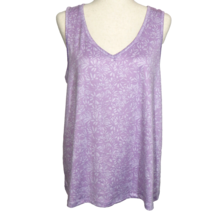 Eddie Bauer Lilac Floral Soft Stretchy Pajama Tank Top Size XL - $8.99