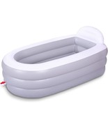 Inflatable Bathtub For Adults, 65&quot;×34&quot;×28&quot; Foldable Portable Bathtub, Bl... - $90.96
