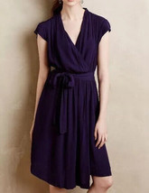 New Anthropologie Noronha Wrap Dress Small Medium Runs Big Purple Women’s - £43.27 GBP