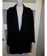J. Jill Black Ponte Stretch Knit Unstructured One Button Jacket/Blazer S... - €64,39 EUR