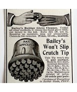 1904 Bailey&#39;s Rubber Tooth Brush Glove Advertisement Dental Ephemera 5.2... - $28.05 CAD