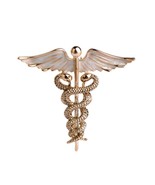 CADUCEUS PIN 1.5&quot; Enamel Brooch Doctor Nurse Medical Symbol RN Nursing M... - €7,84 EUR