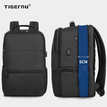 Expandable Backpack Men 15.6-19 Inch Laptop Backpacks Male Travel Backpack Bag 3 - £81.36 GBP