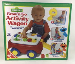 Sesame Street Grow N Go Activity Wagon Tyco Baby Toy Ride on Vintage 199... - $138.25