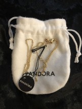 Pandora Shine Classic Cable Chain Necklaces 17.7&quot; - £54.25 GBP