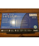 50-Pairs SG-375 Ansell MicroFlex SafeGrip Powder Free Latex Exam Gloves M - $29.55 CAD