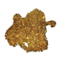 54 FT Gold Vintage Tinsel Christmas Tree Garland 2&quot; W - $367.50 MXN
