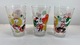 Disney Celebrate With Magic Drinking Glass Mickey Goofy Donald Duck Minnie - £15.75 GBP