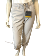 Eddie Bauer Adventure Rollup Pants Women&#39;s 6 Putty NWT - $20.83 CAD