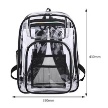 2023 Women&#39;s Backpack Transparent PVC Bag Clear Backpa for teenagers Men Transpa - £50.79 GBP