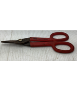 Wiss V-10 metal shears tin snips drop forged red vinyl grips made USA - $21.74 CAD