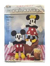 Simplicity Sewing Pattern 7635 Walt Disney Mickey Minnie Mouse Dolls - $14.49