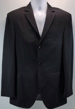 V2) Men&#39;s J. Ferrar Solid Black Suit Jacket Modern Fit 36 Regular - £31.06 GBP