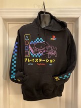 Playstation 1994 PS1 Console Men&#39;s Graphic Sweatshirt Black Hoodie Japan Medium - £47.76 GBP