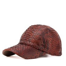 Boss Tan Python Leather Cap image 10