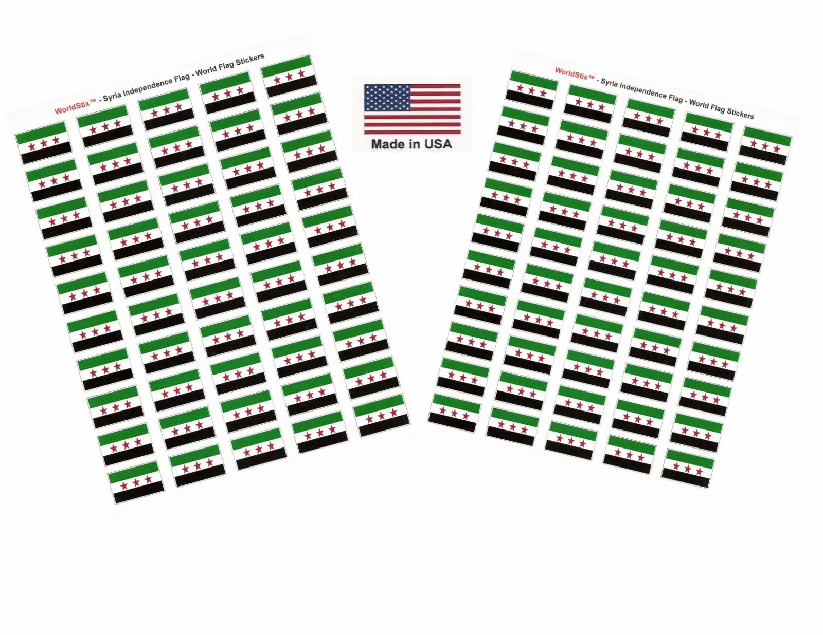 Made in USA! 100 Country Flag 1.5&quot; x 1&quot; Self Adhesive World Flag Scrapbo... - $9.95