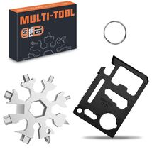 18 in 1 Silver Snowflake Multitool & 20 in 1 Black Credit Card Multitool... - $79.00 MXN 18 in 1 Silver Snowflake Multitool & 20 in 1 Black Credit Card Multitool... - $79.00 MXN