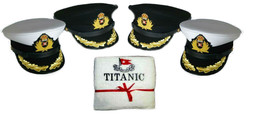 WHITE STAR CRUISE SHIP TITANIC CAPTAIN SMITH HAT FIRST CLASS COURTESY TO... - £118.03 GBP