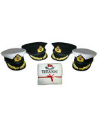 WHITE STAR CRUISE SHIP TITANIC CAPTAIN SMITH HAT FIRST CLASS COURTESY TO... - £115.90 GBP