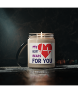 My Hearts Beats For You, Scented Soy Candle, 9oz - 5 Scents - £19.92 GBP+