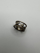 Vintage Sterling Silver Ocean Sea Life Shell Ring Size 6 Signed WJ - $29.70