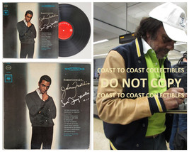 Johnny Mathis signed Romantically album vinyl COA exact proof autographed - £155.74 GBP