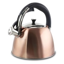 Mr Coffee Belgrove 2.5 Quart Whistling Tea Kettle in Copper - £56.57 GBP