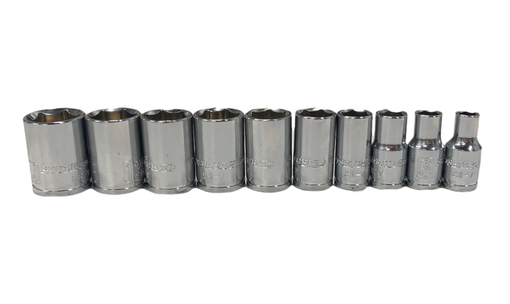 Pittsburgh Loose hand tools 1/4 drive metric high visibility socket set ... - $8.99