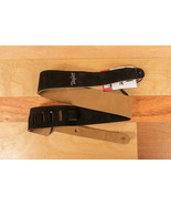 Taylor Guitar Strap, Black, Embroidered Suede, 2.5&quot; - £47.17 GBP