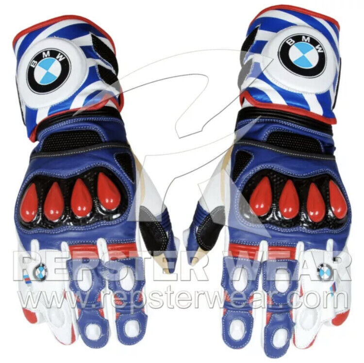 BMW MOTORAD Motorbike Biker Racing Ducati Leather Gloves In All Sizes Men&#39;s - $69.99+