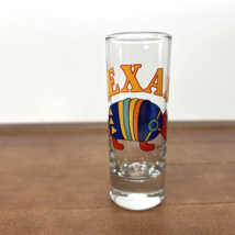 Texas State Armadillo Tall Shot Glass Shooter Souvenir Collectible - $10.99