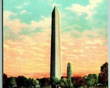 Washington Monumento Washington Dc Unp Non Usato DB Cartolina H13 - $5.08