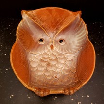 Owl Bowl Dish Ceramic Stoneware Owl Decor Vintage Collectible  - £16.31 GBP