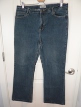 Zena Jeans Womens Size 16  High Rise Stretch Blue Denim w 35 I 28.5  emb... - $325.97 MXN