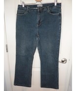 Zena Jeans Womens Size 16  High Rise Stretch Blue Denim w 35 I 28.5  emb... - $325.97 MXN
