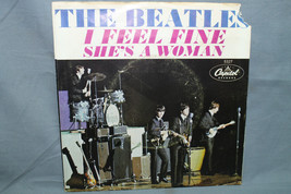 Vintage The Beatles &quot;I Feel Fine/She&#39;s A Woman&quot; - Vinyl 45 w/ Picture Sleeve - £23.72 GBP